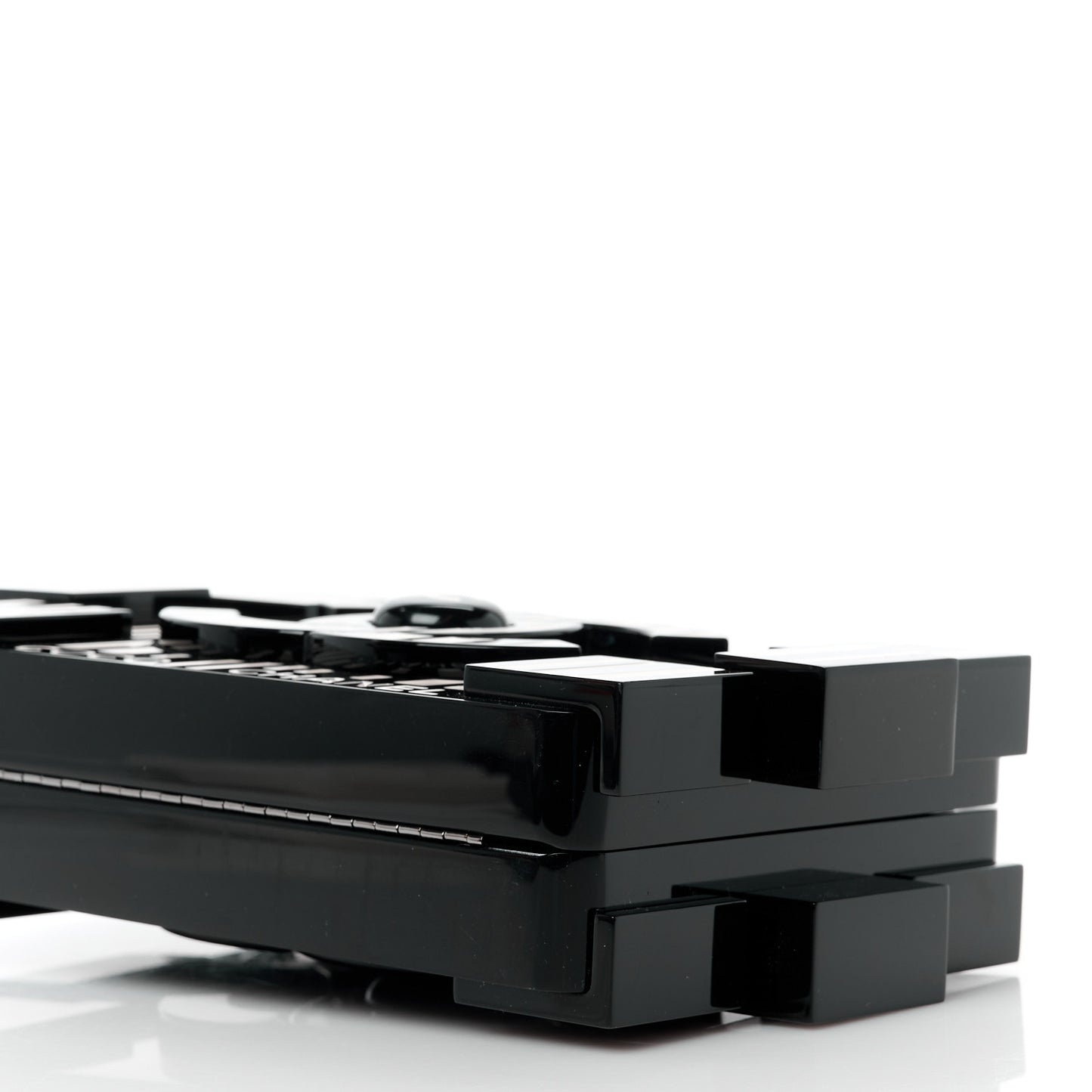 Plexiglass Barcode Boy Brick Lego Clutch Black