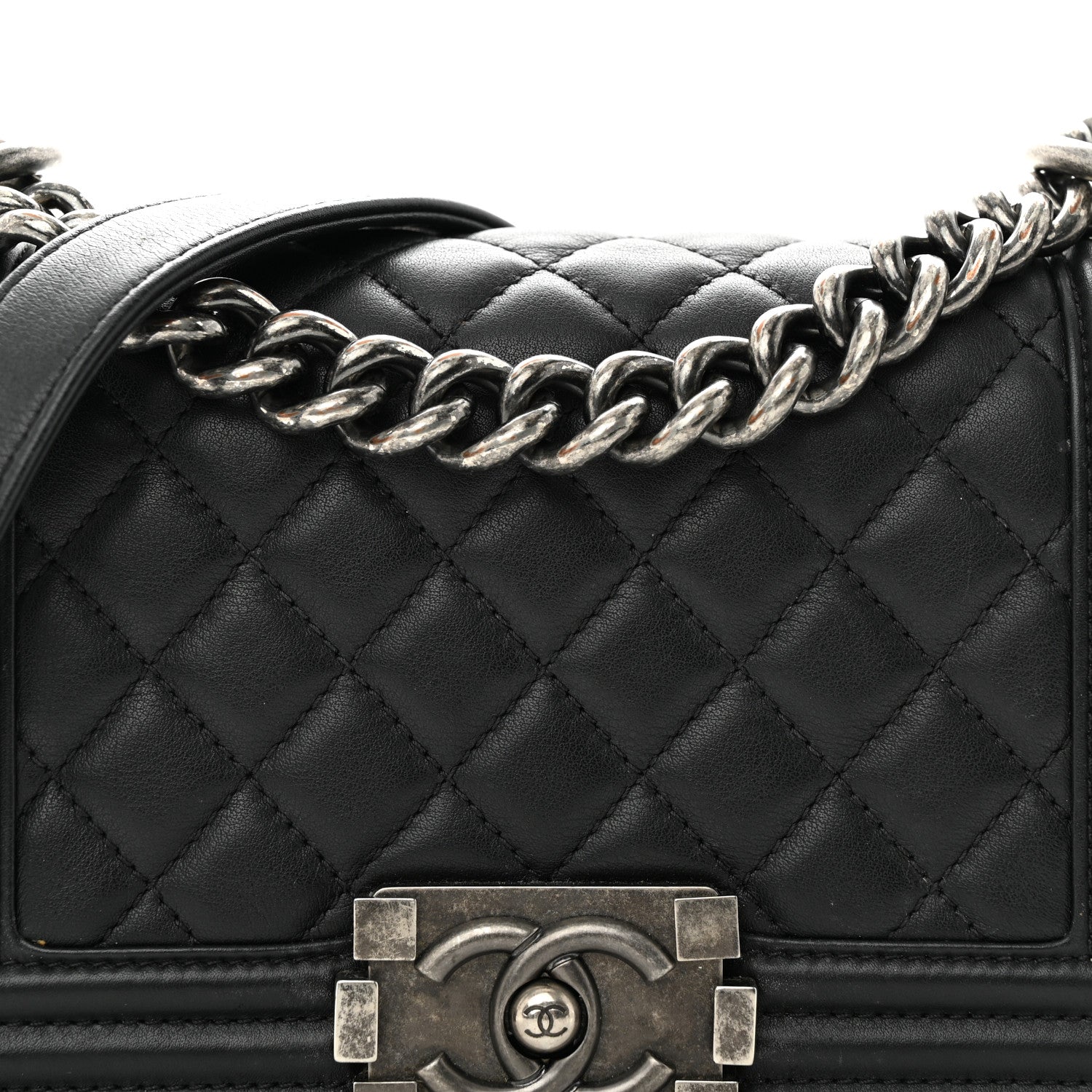 Chanel Calfskin Quilted Small Boy Flap Black 8 of 15