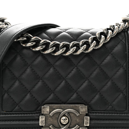 Chanel Calfskin Quilted Small Boy Flap Black 8 of 15