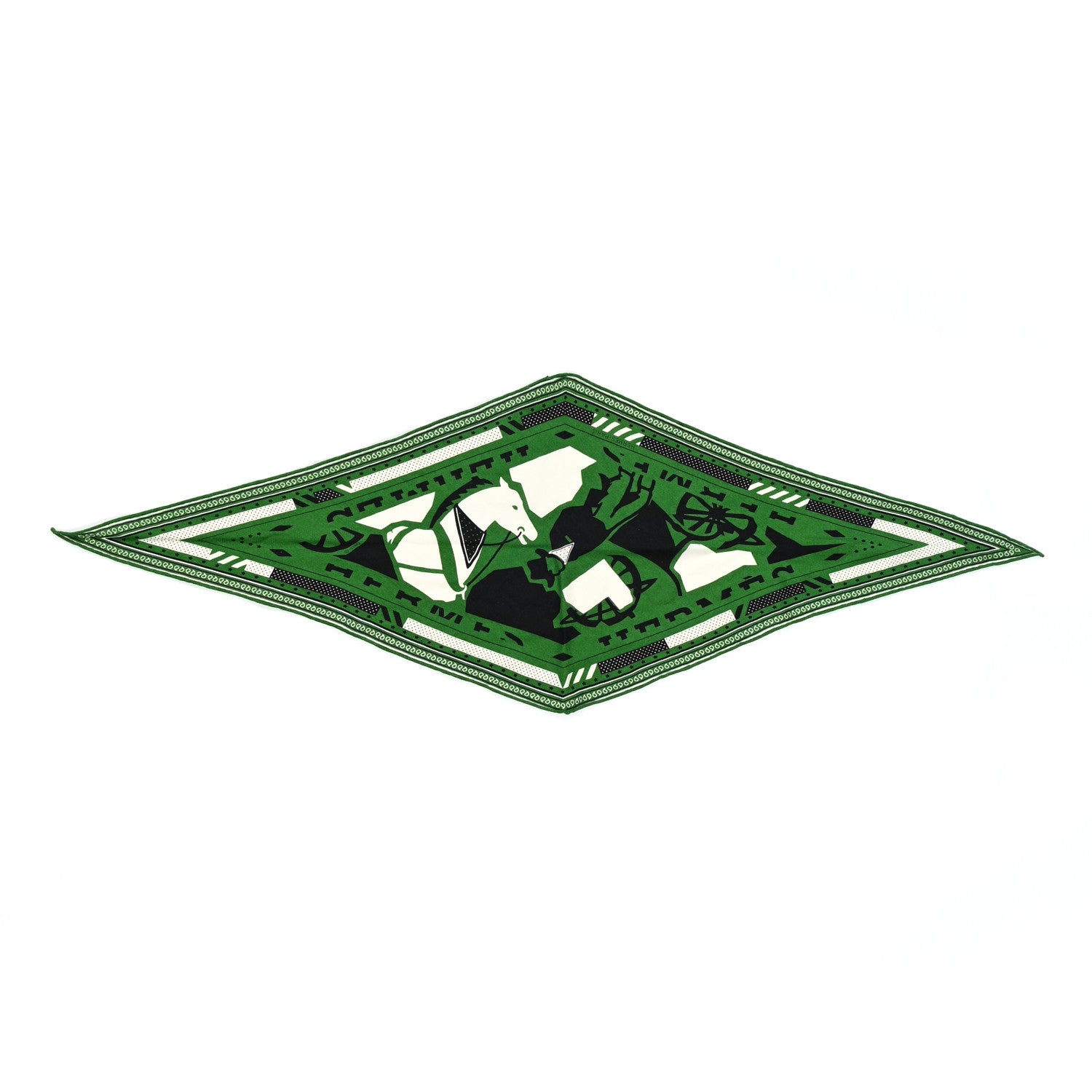 Hermes Cashmere Silk Puzzle II Losange Scarf 2 of 3