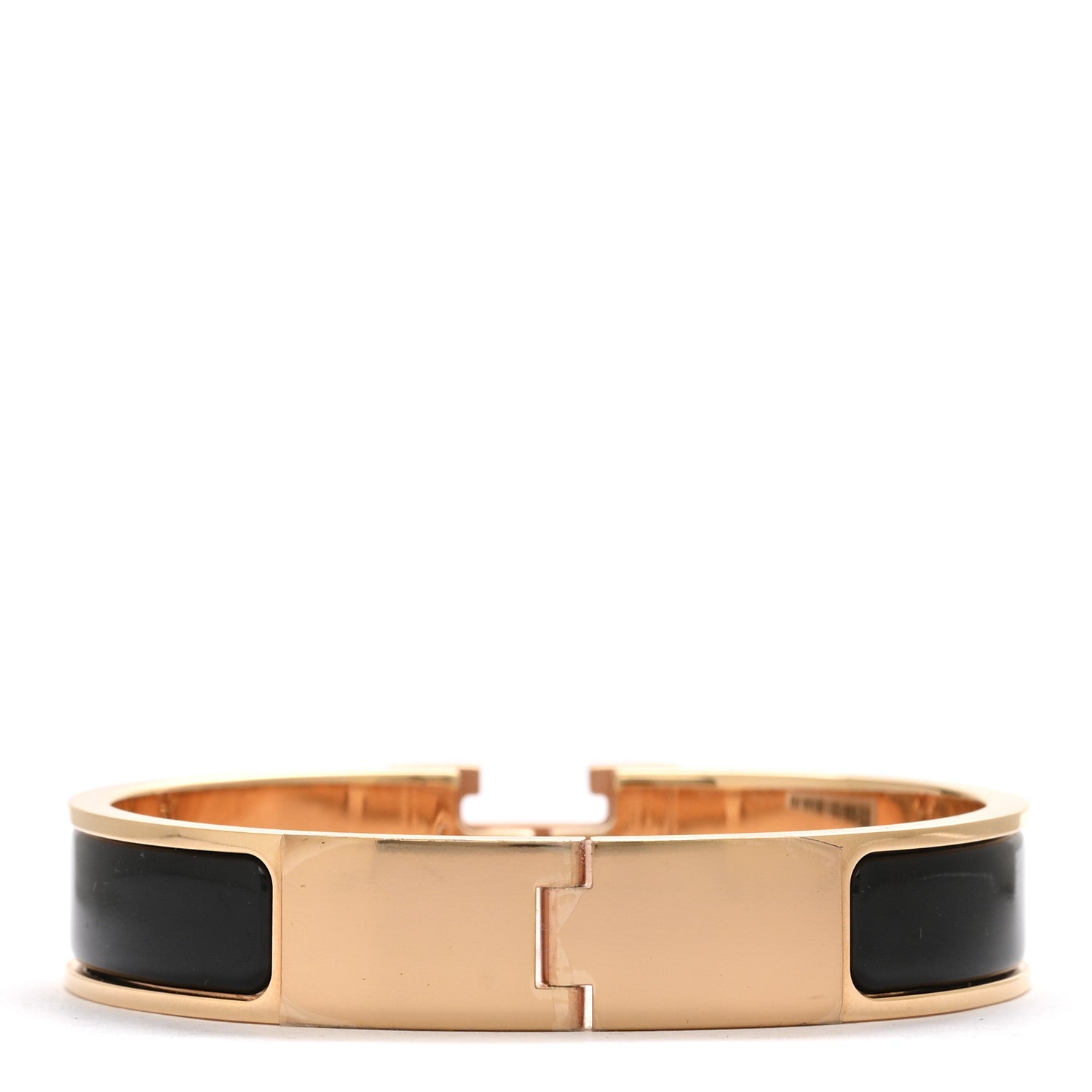 Hermes Enamel Narrow Clic Clac H Bracelet PM Black 2 of 4