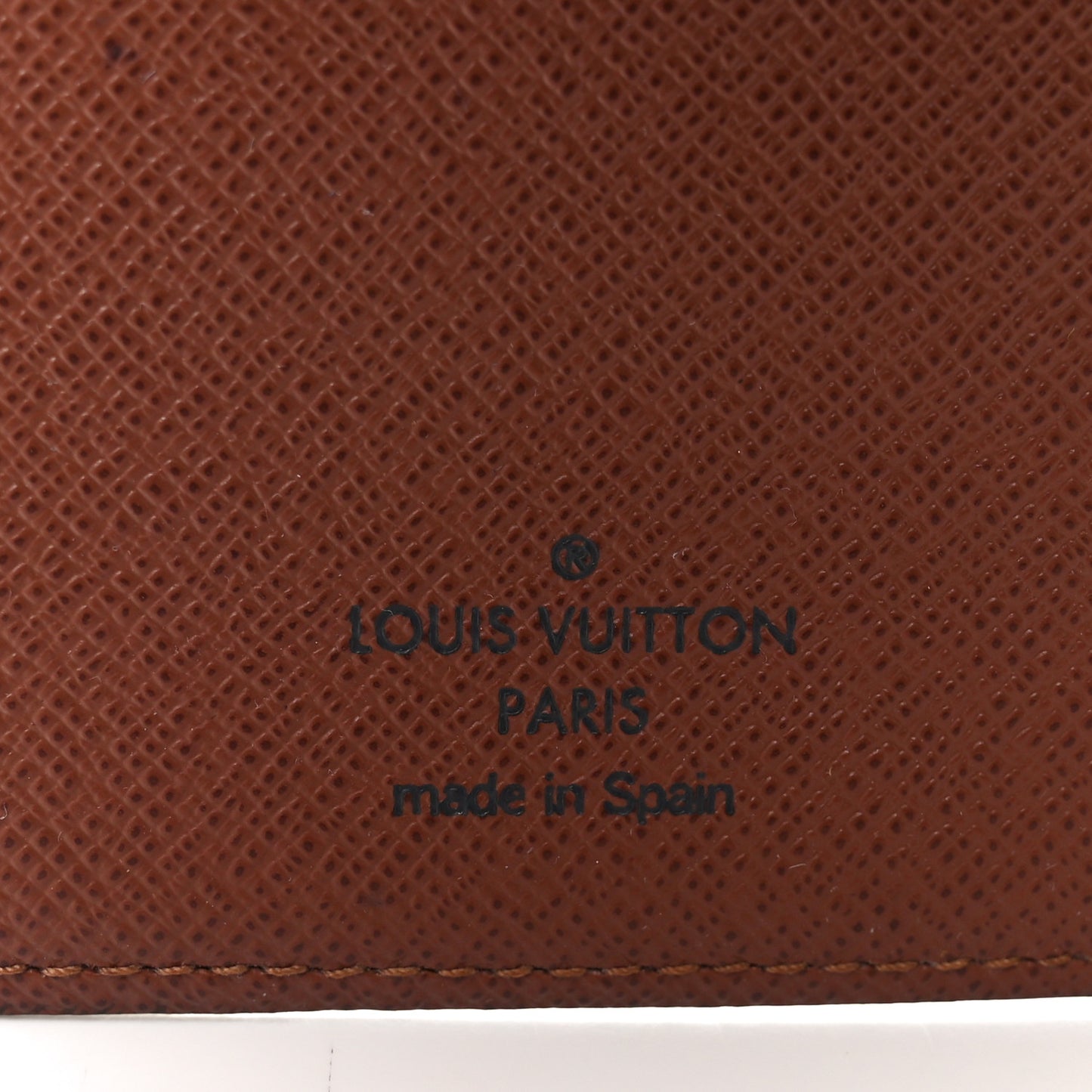 Monogram Checkbook Holder Case Wallet