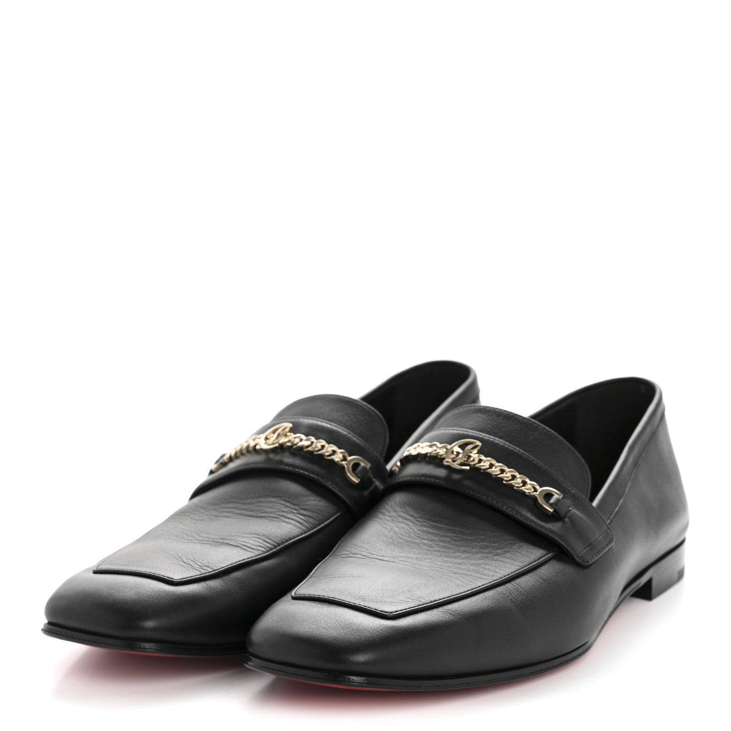 Christian Louboutin Calf Glove Womens MJ Mock Flat Loafers 39 Black 7 of 18