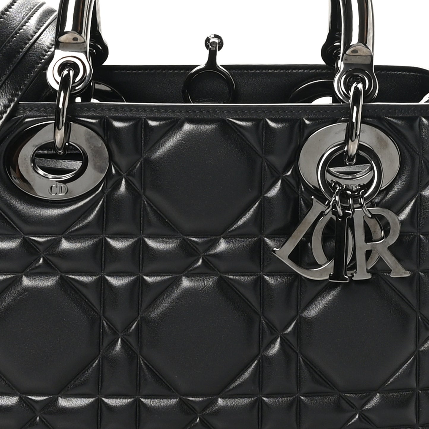 Calfskin Cannage Medium The Lady 95.22 Black