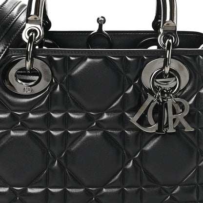 Christian Dior Calfskin Cannage Medium The Lady 95.22 Black 8 of 10