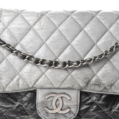 Chanel Vinyl Quilted Jumbo Melrose Degrade Flap Black 16 of 16