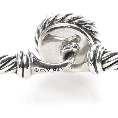 David Yurman Sterling Silver Pearl 3mm Chatelaine Bracelet 4 of 4