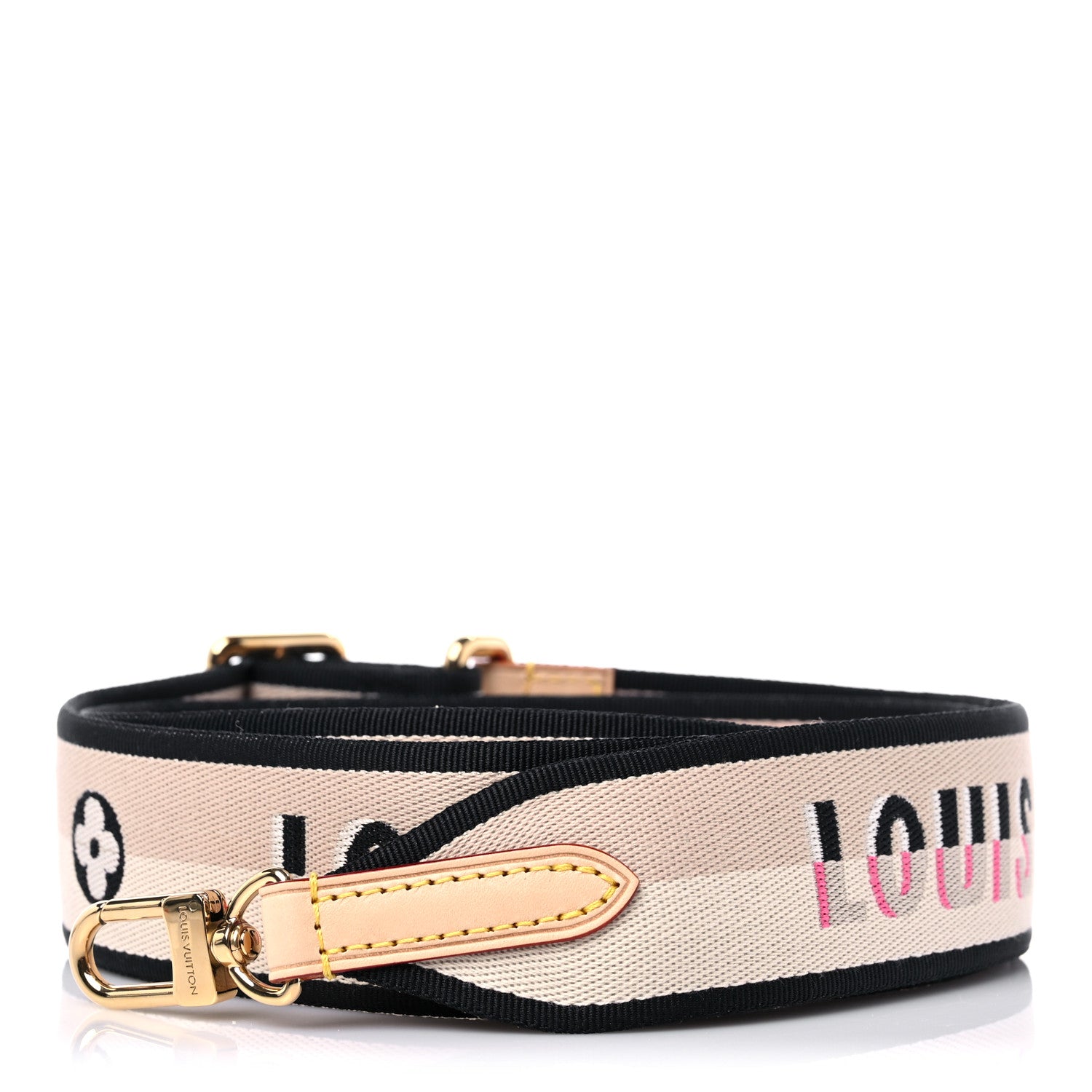 Louis Vuitton Jacquard Speedy Bandouliere 20 Shoulder Strap Black 1 of 4