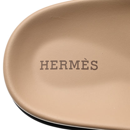 Hermes Suede Goatskin Womens Chypre Sandals 41 Beige Argile 7 of 9