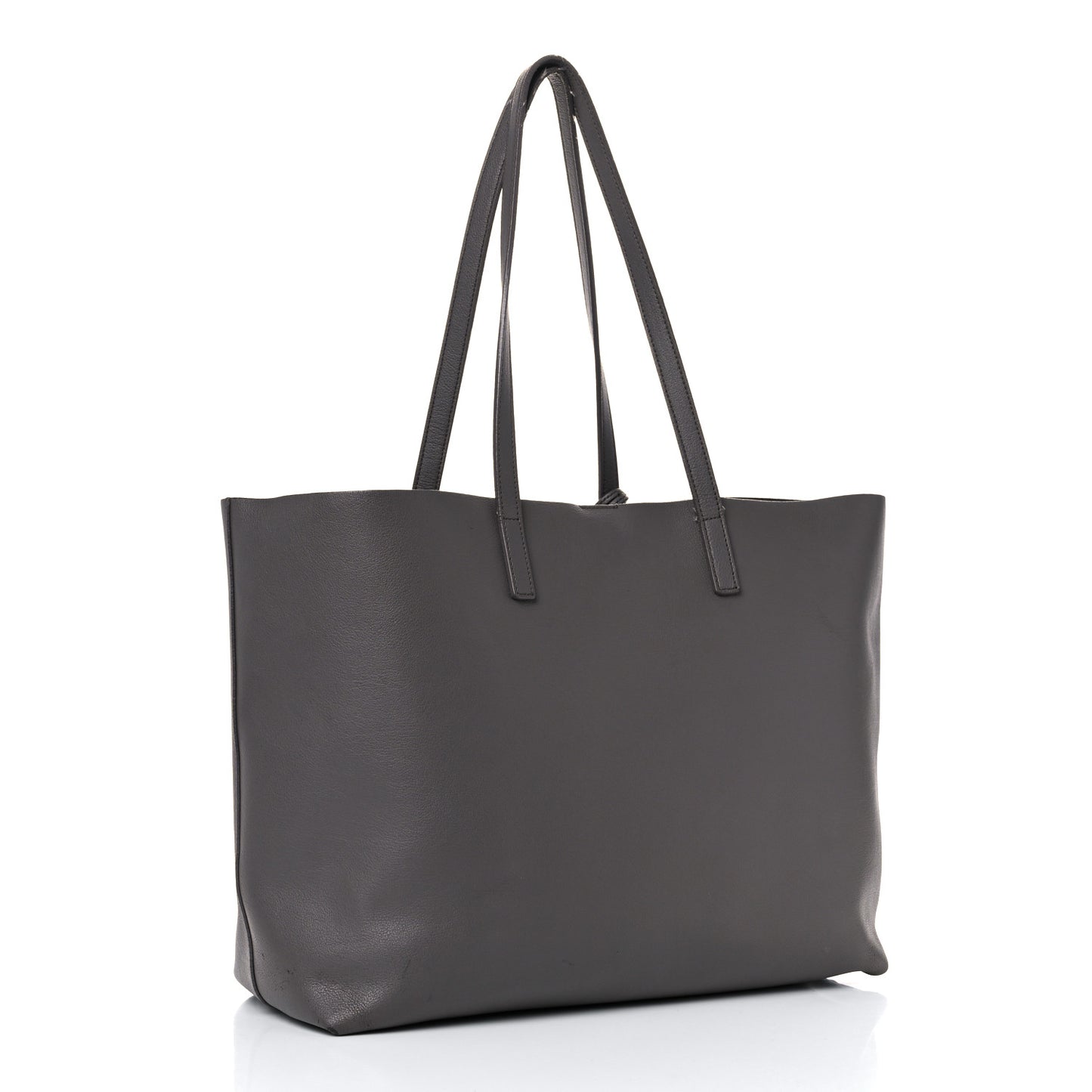 Calfskin Large Shopping Tote Dark Grey