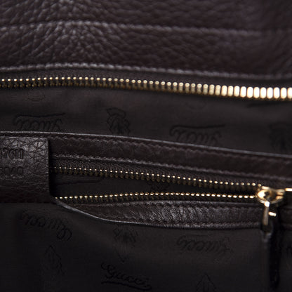 Gucci Calfskin Horsebit Web Dark Brown 11 of 12