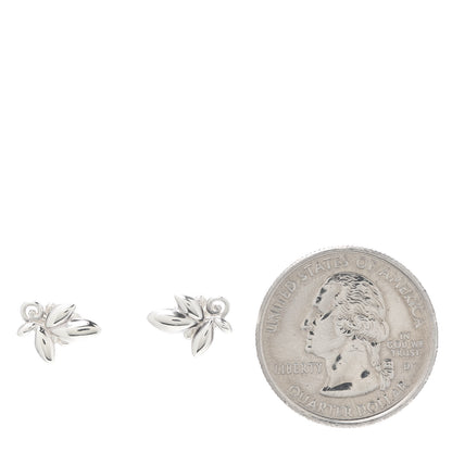 Tiffany Sterling Silver Paloma Picasso Olive Leaf Earrings 2 of 4