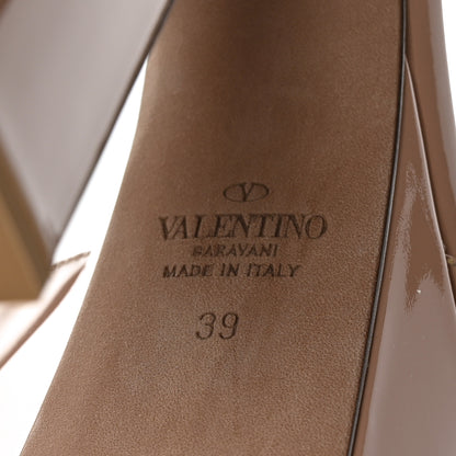 Valentino Garavani Patent Tan-Go 55/155mm Platform Sandals 39 Rose Cannelle 8 of 8