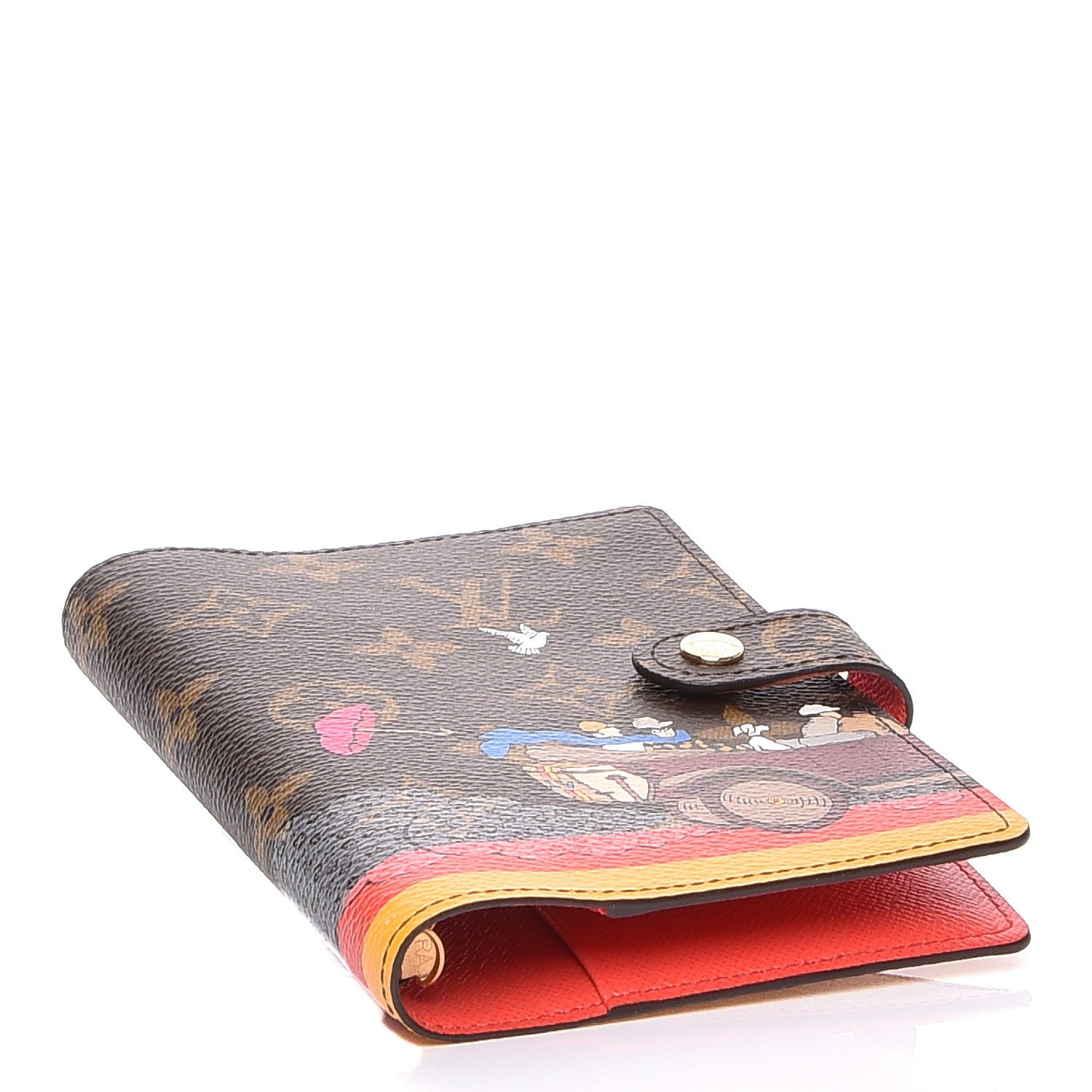 Louis Vuitton Monogram 2015 Christmas Animation Small Ring Agenda Cover Poppy 4 of 7