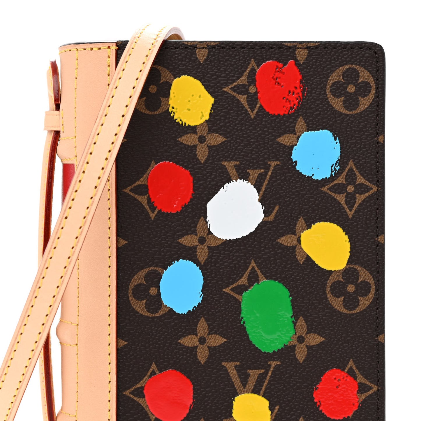 LV x YK Painted Dots Book Chain Wallet