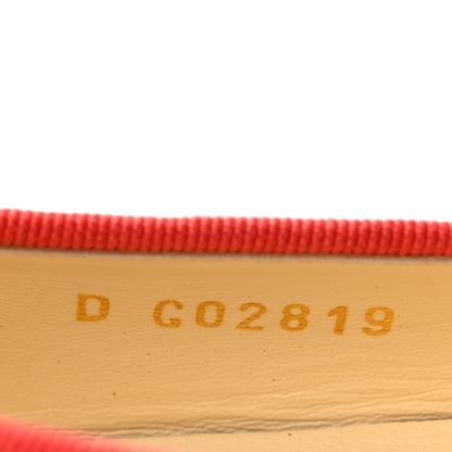 Chanel Patent Calfskin CC Cap Toe Ballerina Flats 36 Coral 9 of 10