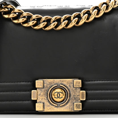 Chanel Glazed Calfskin Small Boy Flap Black 8 of 11