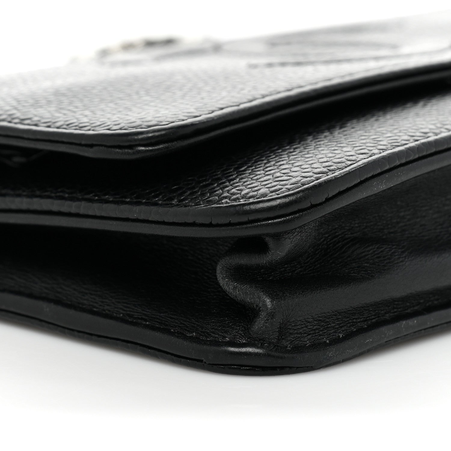 Chanel Caviar Timeless CC Wallet On Chain WOC Black 13 of 13