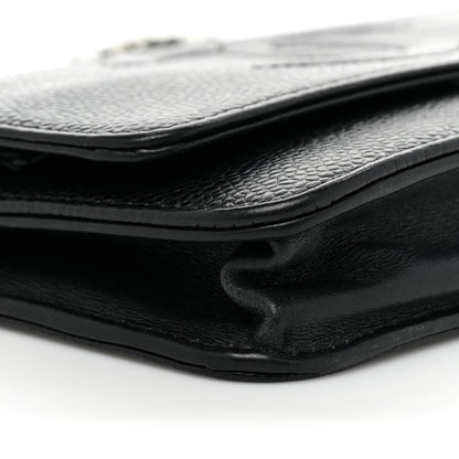 Chanel Caviar Timeless CC Wallet On Chain WOC Black 13 of 13