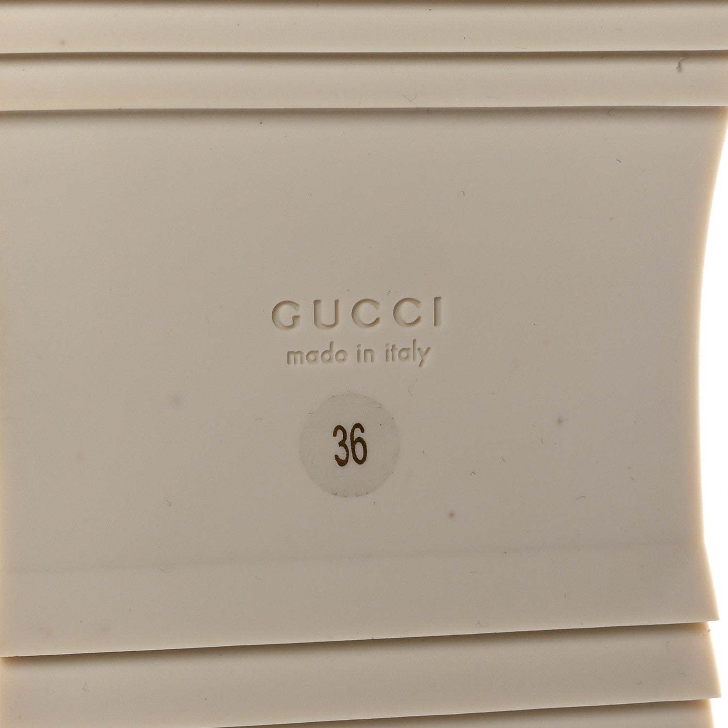 Gucci GG Supreme Monogram Granada Kid Angelina Platform 35mm Slingback Sandals 36 White Mystic White 8 of 9