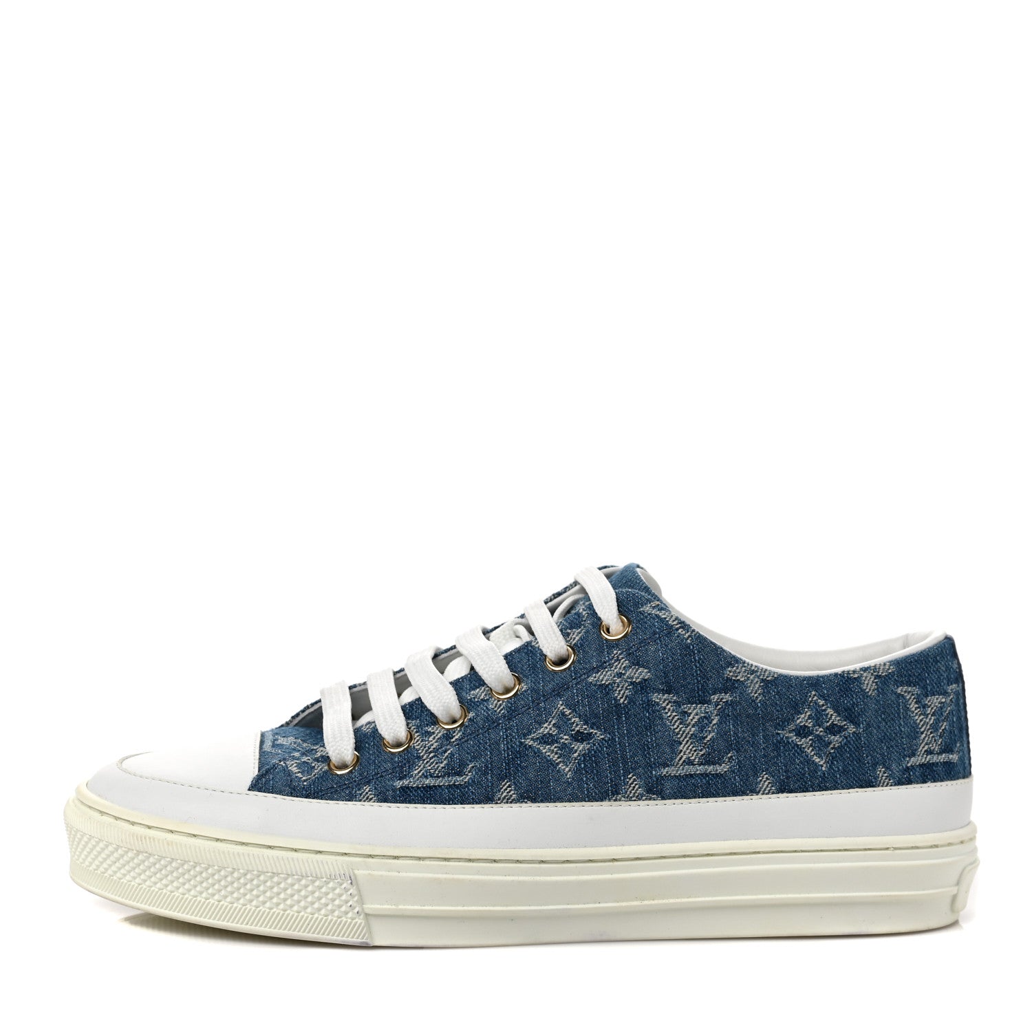 Louis Vuitton Denim Monogram Stellar Sneakers 37.5 Bleu Jeans Blue 1 of 10