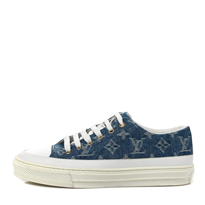 Louis Vuitton Denim Monogram Stellar Sneakers 37.5 Bleu Jeans Blue 1 of 10
