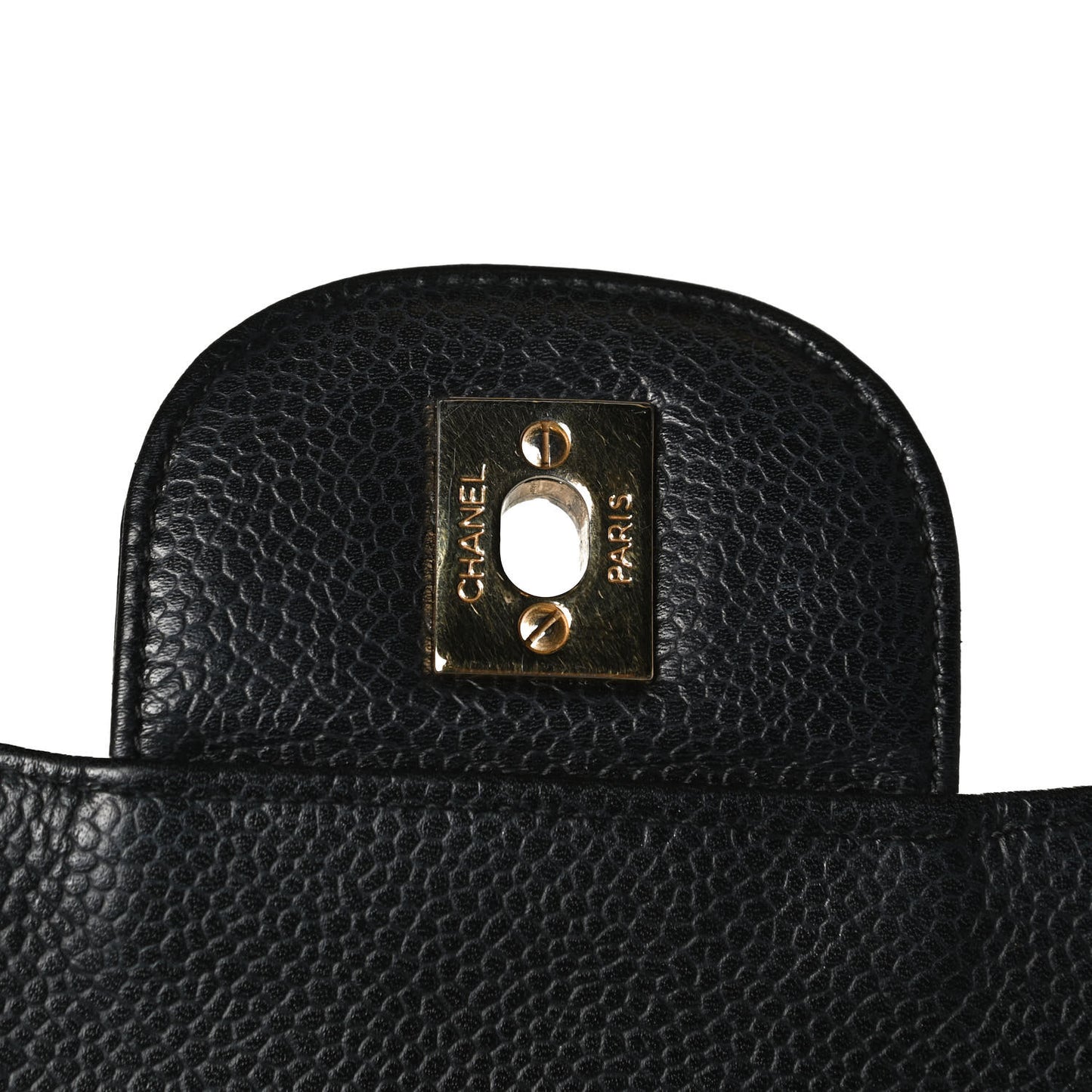 Caviar Quilted Jumbo Single Flap Black