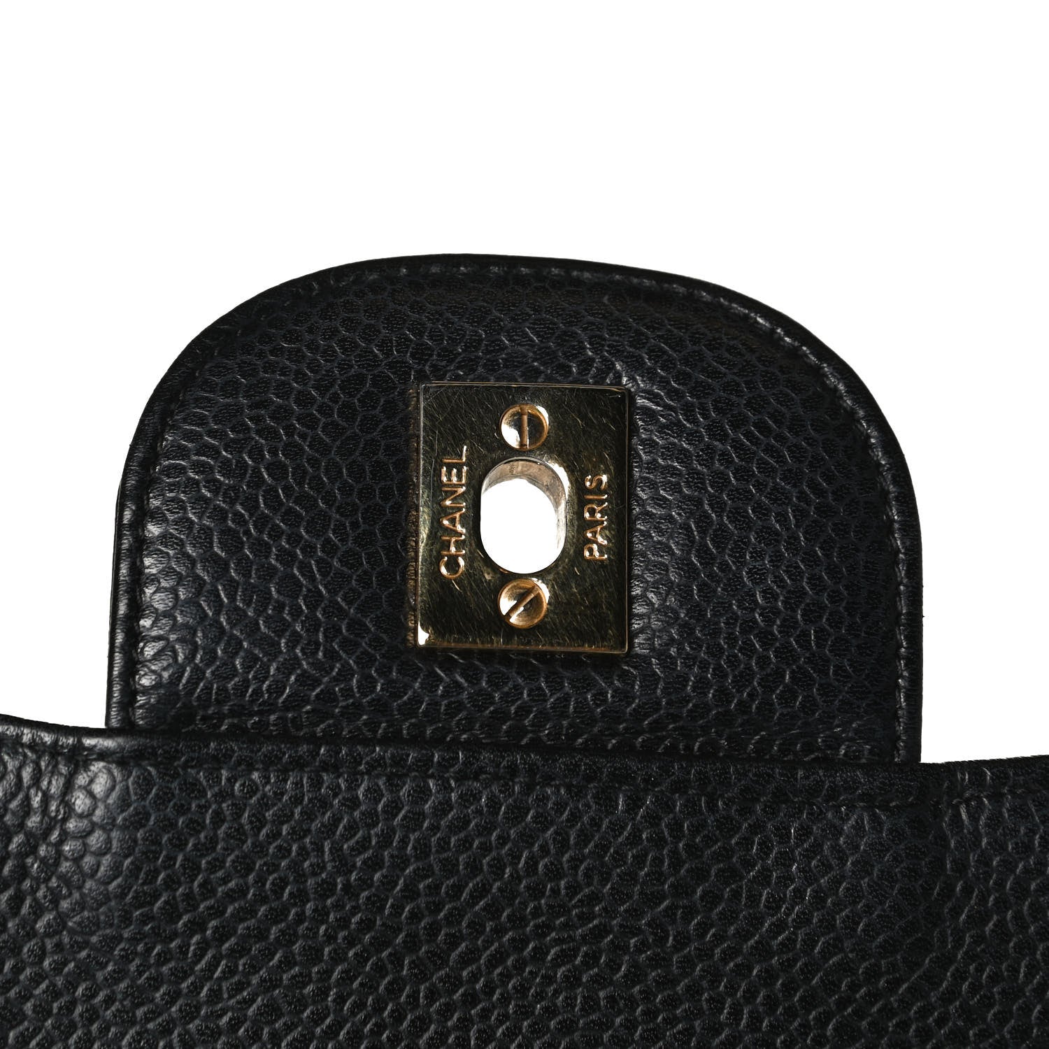 Chanel Caviar Quilted Jumbo Single Flap Black 6 of 11
