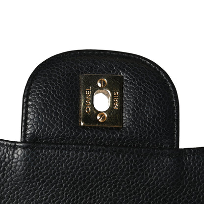 Chanel Caviar Quilted Jumbo Single Flap Black 6 of 11