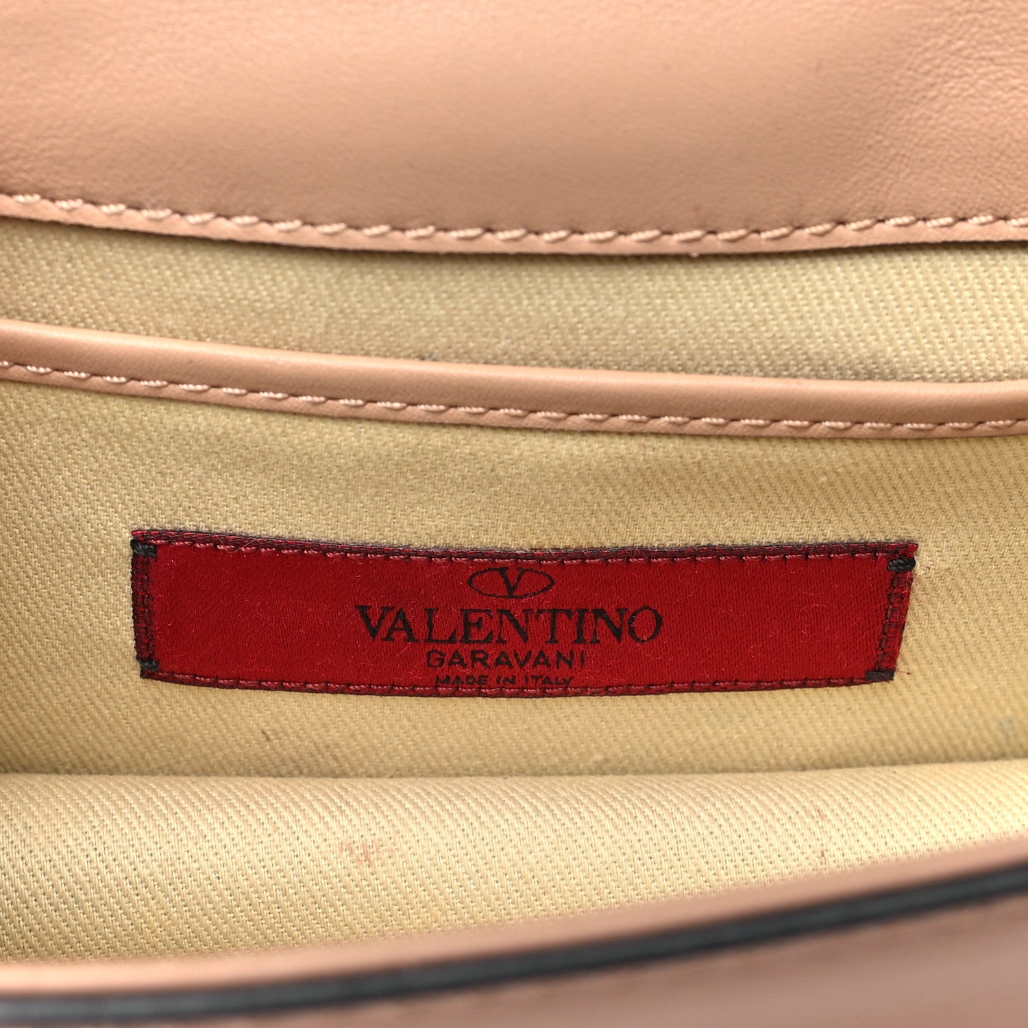 Valentino Garavani Vitello Mini Glam Lock Rockstud Flap Poudre 6 of 11