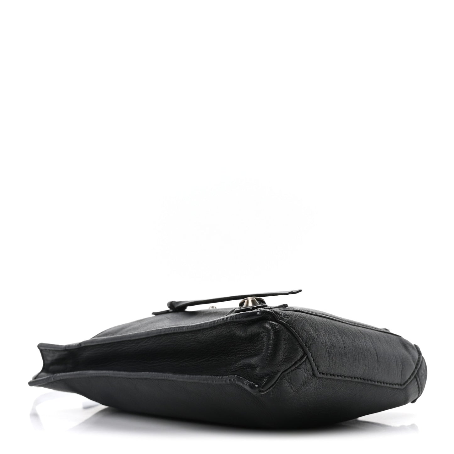 Metallic Calfskin Milkyway Papier Crossbody Bag Black