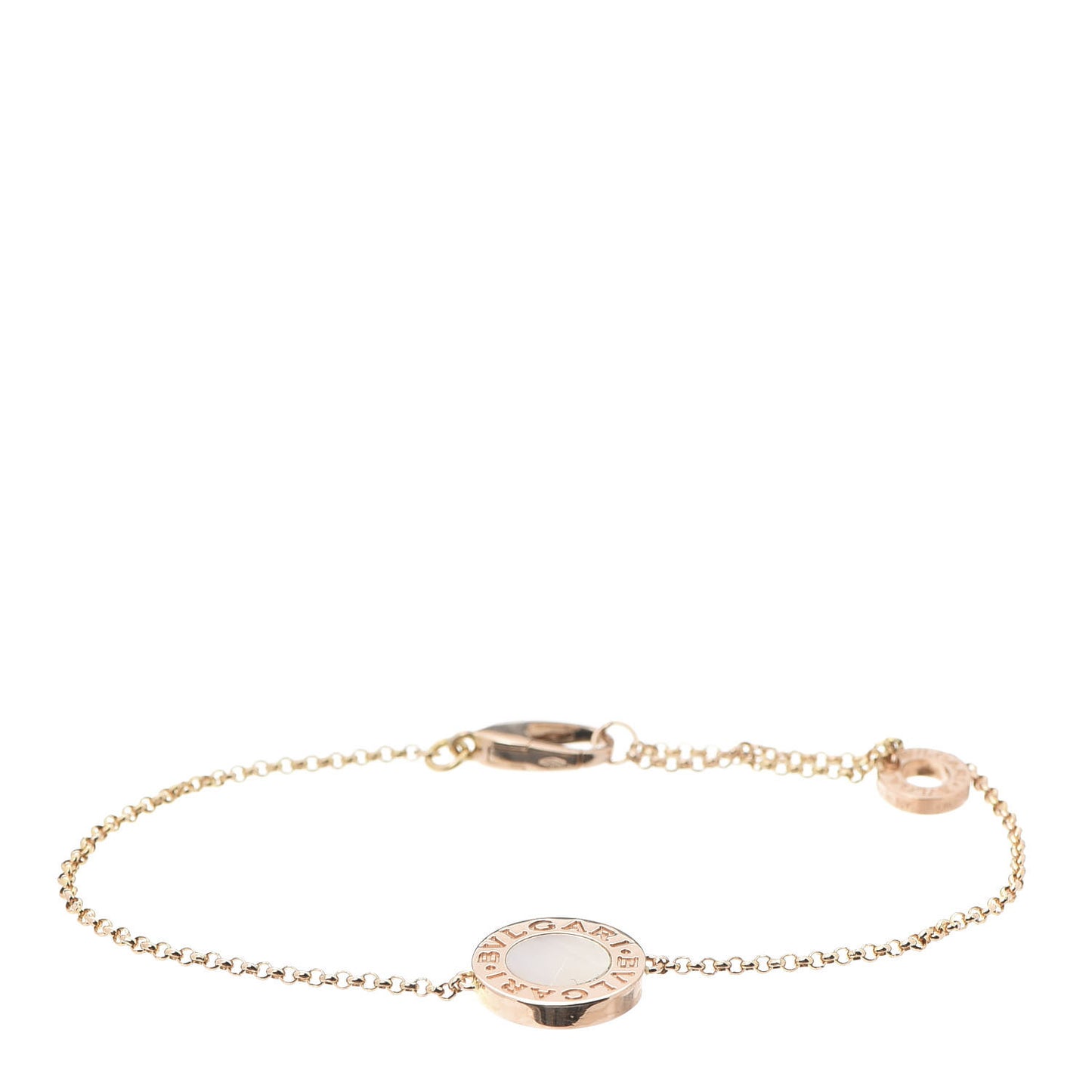 BVLGARI 18K Rose Gold Mother of Pearl BVLGARI Bracelet SM