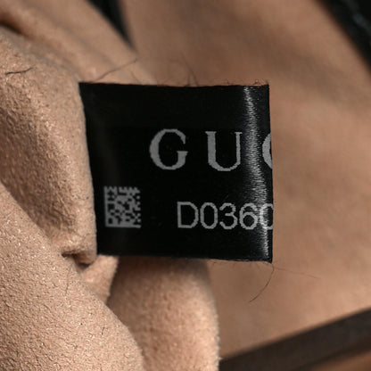 Gucci Calfskin Matelasse Aria Medium GG Marmont Shoulder Tote Black 7 of 10