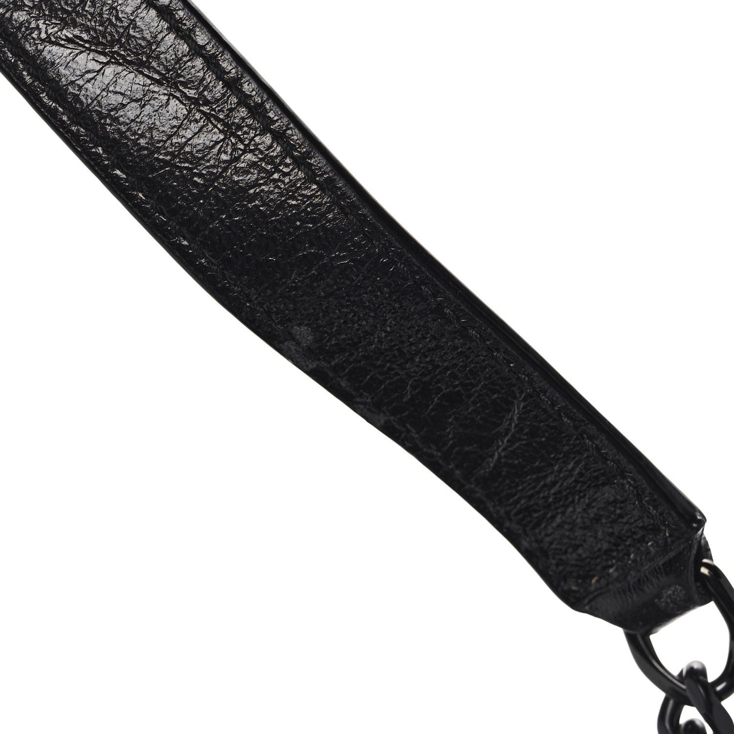 Saint Laurent Crinkled Calfskin Matelasse Monogram Baby Niki Chain Satchel Black 12 of 13