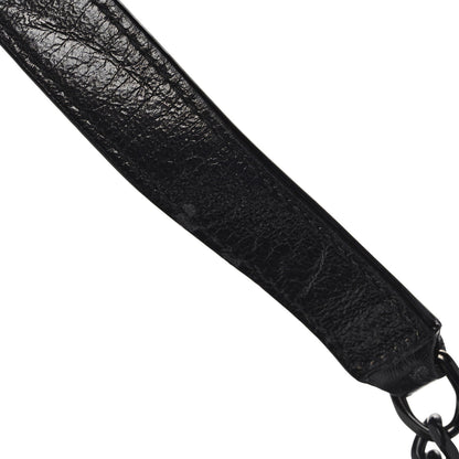 Saint Laurent Crinkled Calfskin Matelasse Monogram Baby Niki Chain Satchel Black 12 of 13