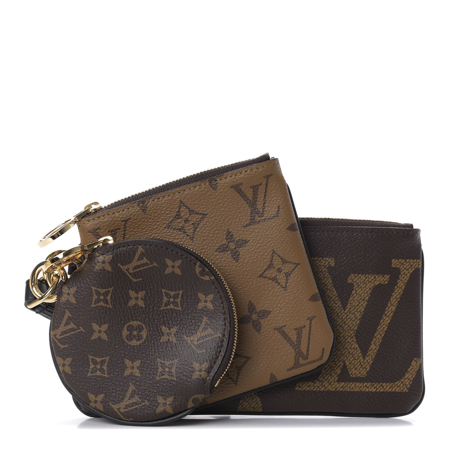 Reverse Monogram Giant Trio Pouch