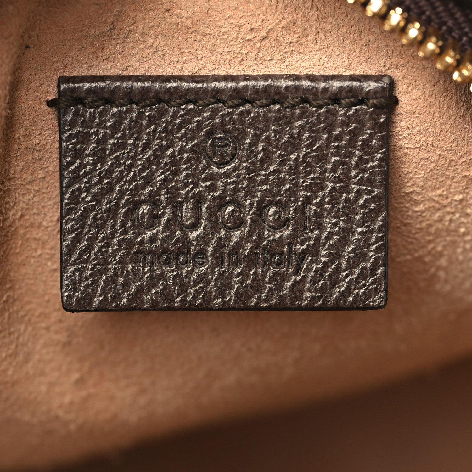 Gucci GG Supreme Monogram Web Mini Ophidia Round Shoulder Bag Brown 6 of 10
