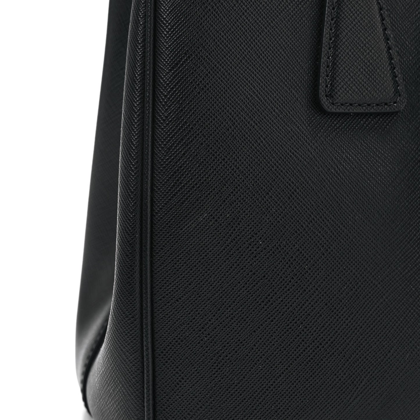 Saffiano Small Galleria Double Zip Tote Black