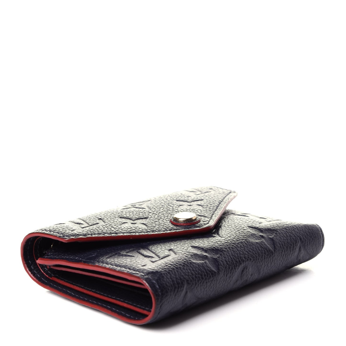 Empreinte Victorine Wallet Marine Rouge