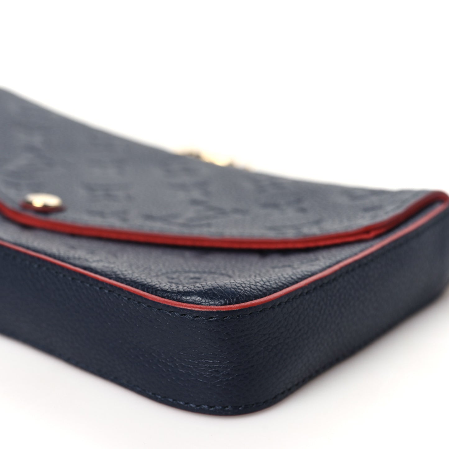 Empreinte Pochette Felicie Chain Wallet Marine Rouge