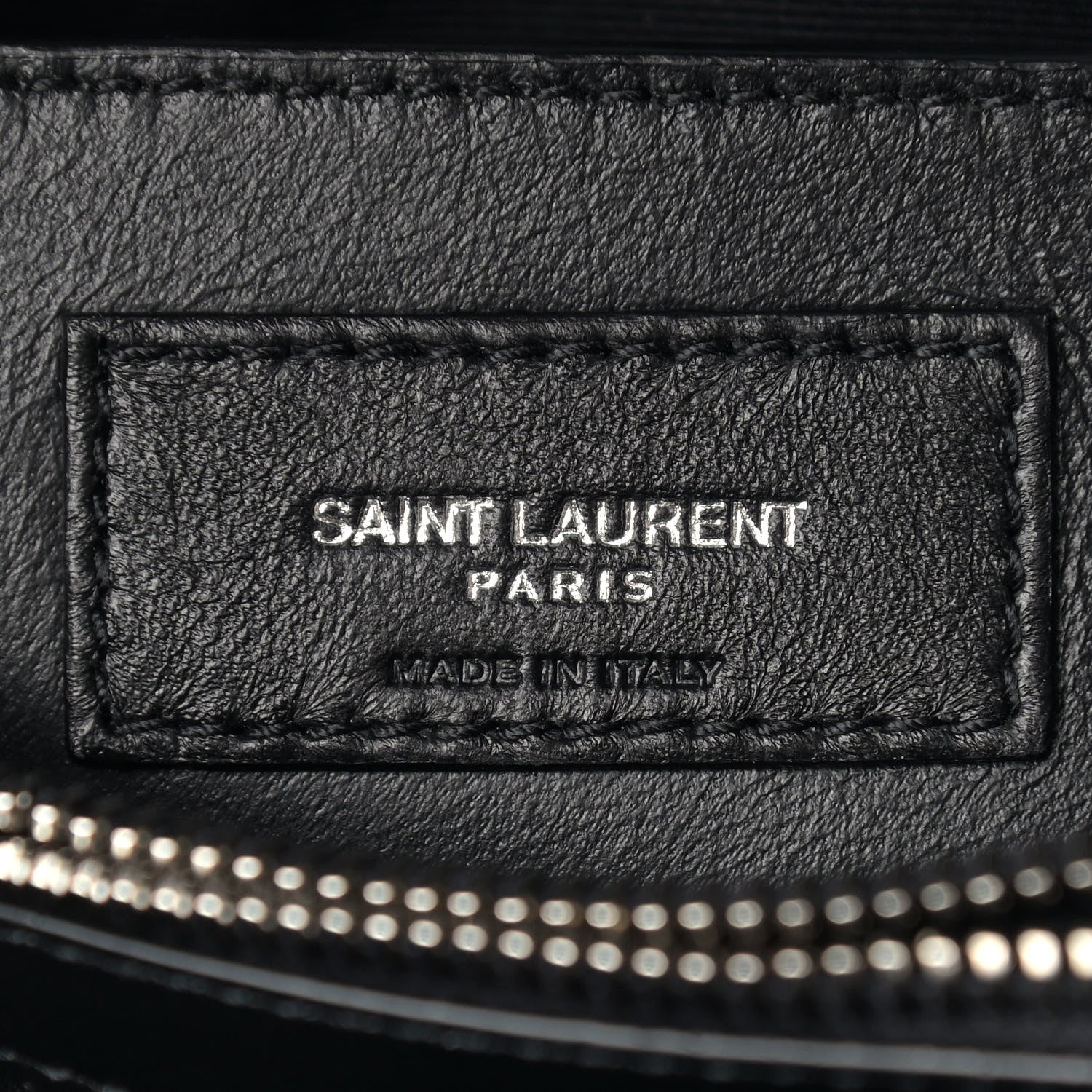 Saint Laurent Calfskin Y Quilted Monogram Small Loulou Chain Satchel Black 6 of 13
