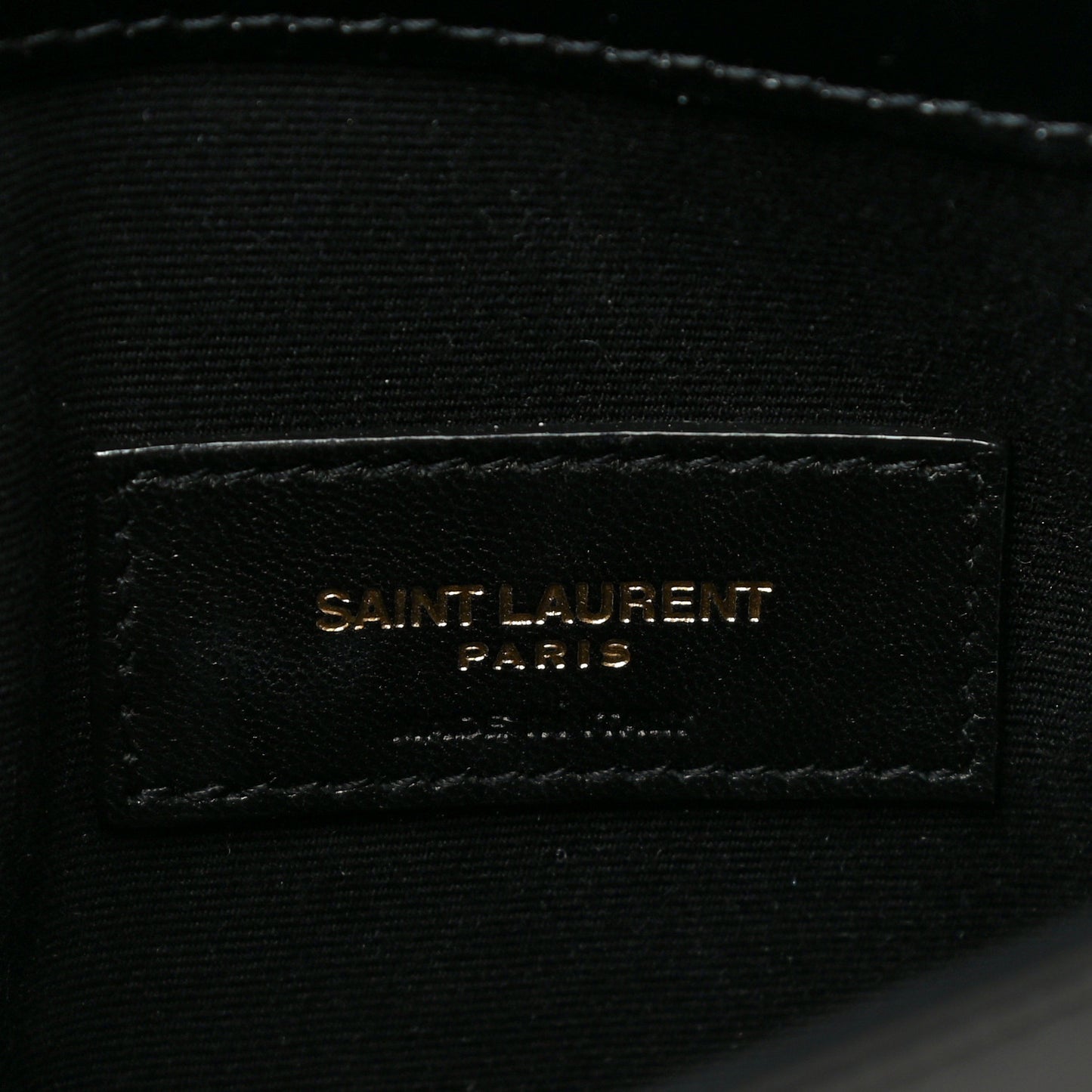 Smooth Shiny Calfskin Monogram Uptown Pouch Black