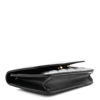 Chanel Caviar Quilted Wallet on Chain WOC Black 4 of 12