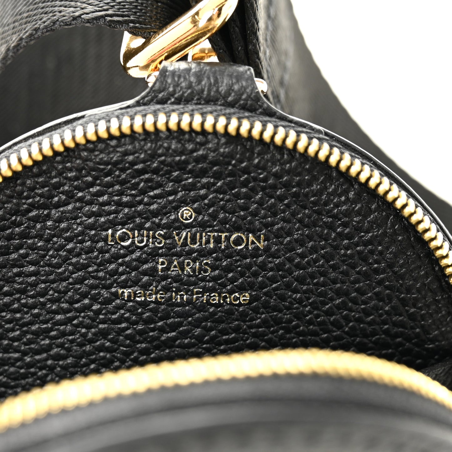 Nylon Empreinte Monogram Giant Bandouliere Strap with Coin Purse Black Beige