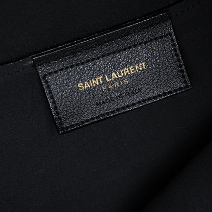 Saint Laurent Calfskin Large Shopping Tote Black 7 of 9