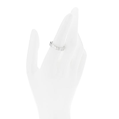 Bulgari 18K White Gold Diamond B.Zero1 Essential Band Ring 54 7 2 of 5