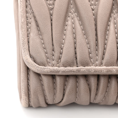 Miu Miu Nappa Matelasse Wallet On Chain Pomice 12 of 12