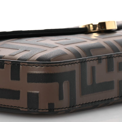 Fendi Vitello Soft F is Fendi Bi-Color FF 1974 Embossed Envelope Wallet On Chain with Pouches Maya Black 11 of 16