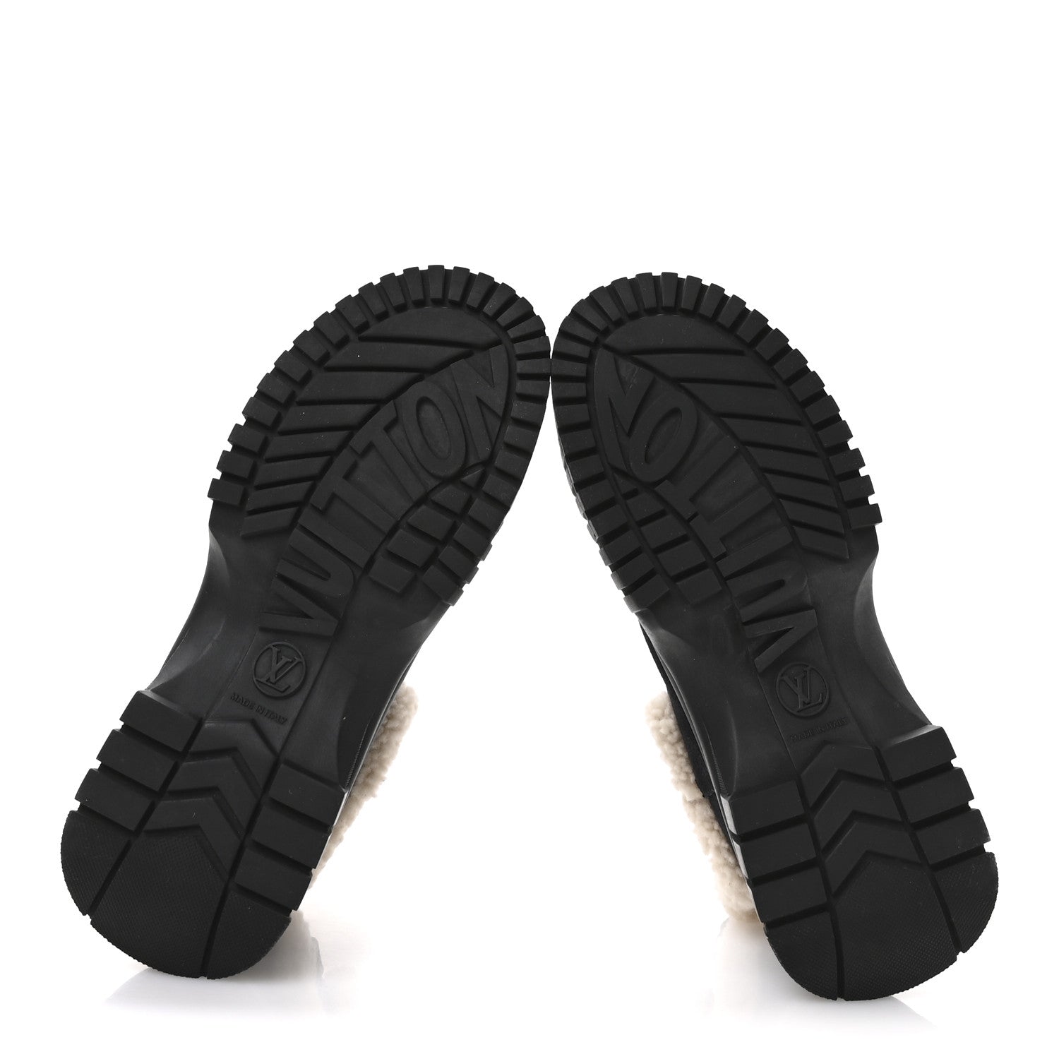 Louis Vuitton Suede Shearling Ruby Flat Ankle Boots 38 Black 6 of 8