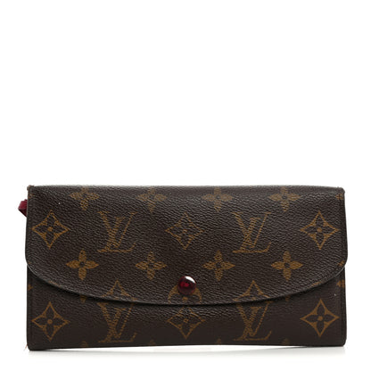 Louis Vuitton Monogram Emilie Wallet Fuchsia 1 of 12